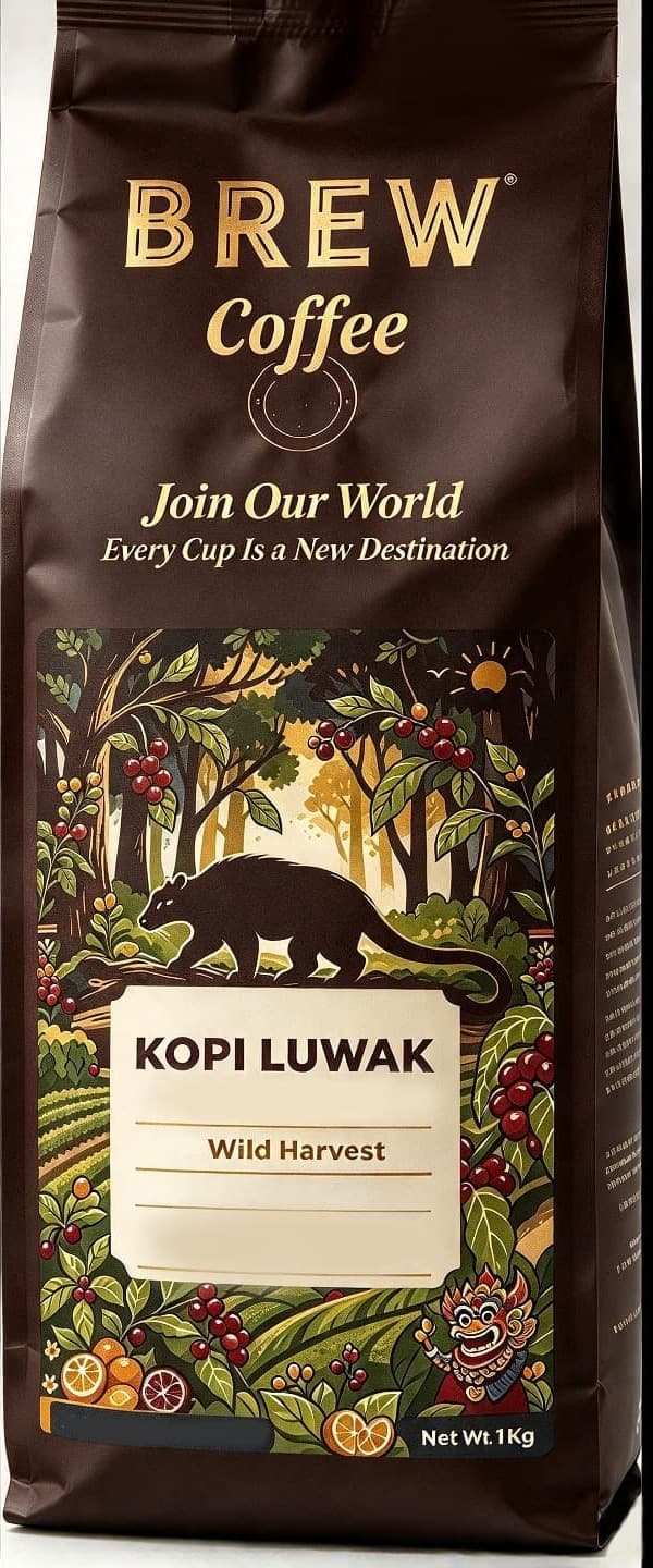BREW Coffee Kopi Luwak 1 kg bag