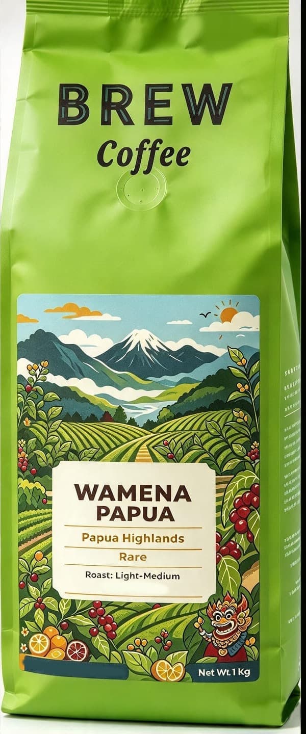 BREW Coffee Wamena Papua 1 kg bag