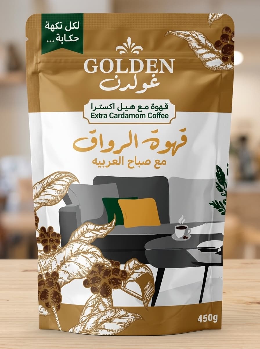 Golden Extra Cardamom Coffee 450 g pouch