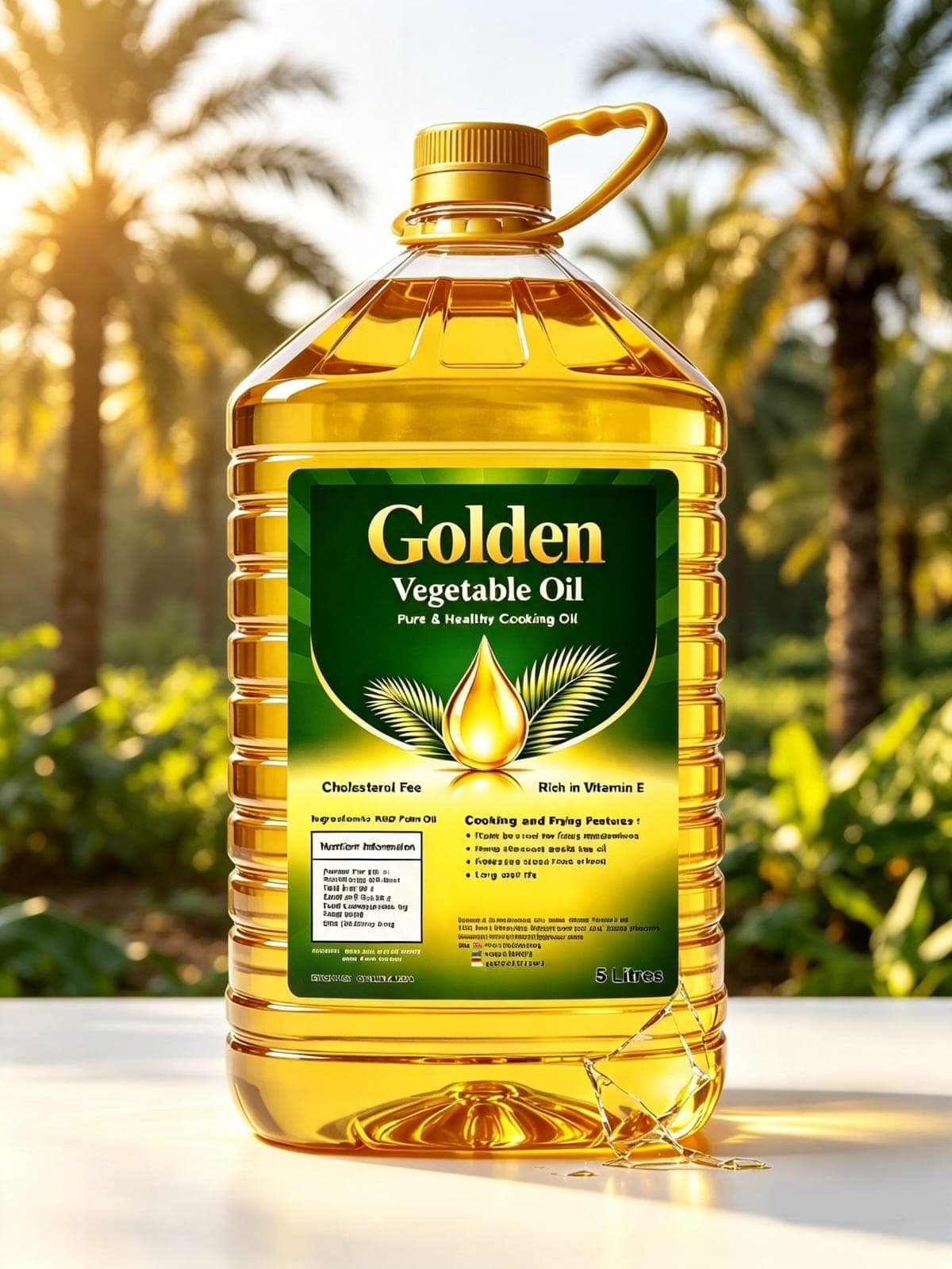 Golden Vegetable Oil 5 litre bottle